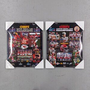 Kansas City Chiefs Super Bowl LVII & LVIII Championships Plaques